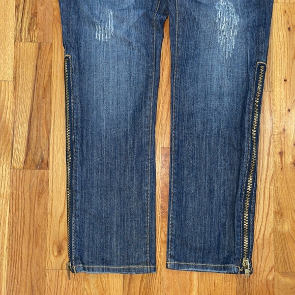 NEW  Baby Phat Side Zipper Down On Leg Jeans 16 - Picture 7 of 17